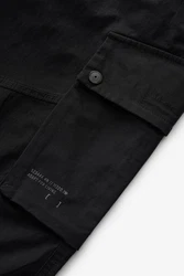 Next Slim Fit Stretch-Cargohose Utility-Stil Dunkelblau/Schwarz