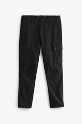 Next Slim Fit Stretch-Cargohose Utility-Stil Dunkelblau/Schwarz