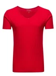 WOTEGA V-Shirt Nasus Basic Tee V-Neck Rot/Dunkelrot