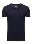 WOTEGA V-Shirt Nasus Basic Tee V-Neck Dunkelblau