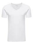 WOTEGA V-Shirt Nasus Basic Tee V-Neck Creme/Weiß