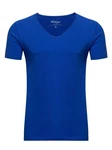 WOTEGA V-Shirt Nasus Basic Tee V-Neck Blau/Dunkelblau