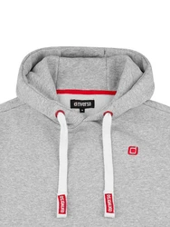 riverso Herren Kapuzenpullover RIVLinus Hoodie Sweatshirt Grau/Hellgrau