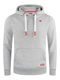 riverso Herren Kapuzenpullover RIVLinus Hoodie Sweatshirt Grau/Hellgrau