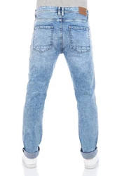 DENIMFY Straight-Jeans Herren Jeanshose DFMiro Straight Fit Hellblau/Blau