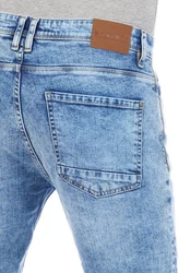 DENIMFY Straight-Jeans Herren Jeanshose DFMiro Straight Fit Hellblau/Blau