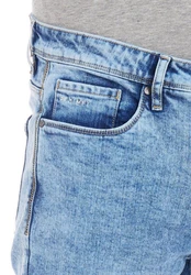 DENIMFY Straight-Jeans Herren Jeanshose DFMiro Straight Fit Hellblau/Blau