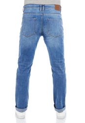 DENIMFY Straight-Jeans Herren Jeanshose DFMiro Straight Fit Hellblau/Blau