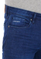 DENIMFY Straight-Jeans Herren Jeanshose DFMiro Straight Fit Blau/Dunkelblau/Hellblau