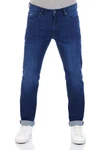 DENIMFY Straight-Jeans Herren Jeanshose DFMiro Straight Fit Blau/Dunkelblau/Hellblau
