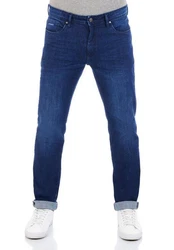 DENIMFY Straight-Jeans Herren Jeanshose DFMiro Straight Fit Blau/Dunkelblau/Hellblau