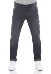 DENIMFY Straight-Jeans Herren Jeanshose DFMiro Straight Fit Dunkelgrau/Hellgrau/Grau/Dunkelblau