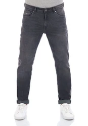 DENIMFY Straight-Jeans Herren Jeanshose DFMiro Straight Fit Dunkelgrau/Hellgrau/Grau/Dunkelblau