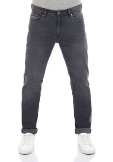 DENIMFY Straight-Jeans Herren Jeanshose DFMiro Straight Fit Dunkelgrau/Hellgrau/Grau/Dunkelblau