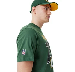 New Era T-Shirt NFL Grepac Wordmrk Dunkelgrün/Grün