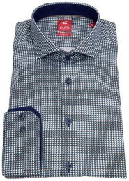 Langarmhemd Slim Fit stark tailliert Kentkragen