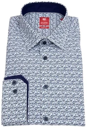 Langarmhemd Slim Fit stark tailliert Kentkragen