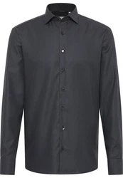 Eterna Langarmhemd SLIM FIT Businesshemd Dunkelgrau/Dunkelblau/Grau