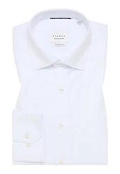 Eterna Businesshemd Comfort Fit Kentkragen Weiß/Dunkelrot/Hellblau