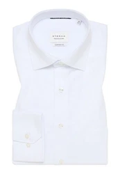 Eterna Businesshemd Comfort Fit Kentkragen Weiß/Dunkelrot/Hellblau
