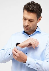 Eterna Langarm Businesshemd Modern Fit Haifischkragen 