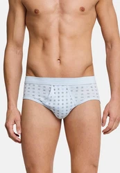 Schiesser Slip 4er Pack Cotton Essentials Feinripp Dunkelblau/Blau/Hellblau