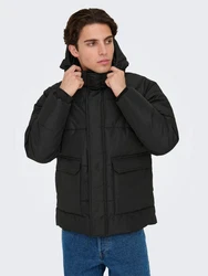 ONLY & SONS Jacke ONSCARL LIFE QUILTED JACKET NOOS OTW Schwarz
