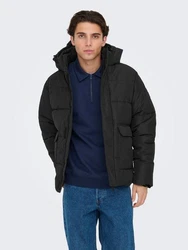 ONLY & SONS Jacke ONSCARL LIFE QUILTED JACKET NOOS OTW Schwarz