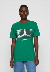 MisterTee Kurzarmshirt Ladies Pray Tee Grün/Dunkelgrün