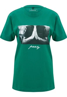 MisterTee Kurzarmshirt Ladies Pray Tee Grün/Dunkelgrün MisterTee Kurzarmshirt Ladies Pray Tee Grün/Dunkelgrün