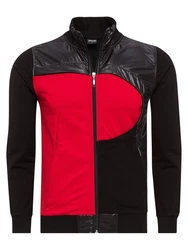 Yazubi Sweatjacke Diego Jacket Mit Reißverschluss Schwarz/Rot