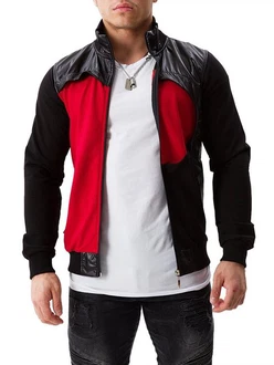 Yazubi Sweatjacke Diego Jacket Mit Reißverschluss Schwarz/Rot