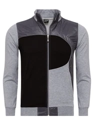 Yazubi Sweatjacke Diego Jacket Mit Reißverschluss Grau/Hellgrau/Schwarz/Dunkelgrau