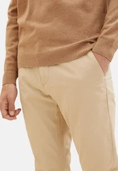 TOM TAILOR Chinohose Slim Fit Khaki/Beige