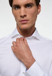 Eterna Langarmhemd SLIM FIT Weiß/Creme/Dunkelblau/Schwarz