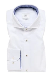 Eterna Langarmhemd SLIM FIT Weiß/Creme/Dunkelblau/Schwarz