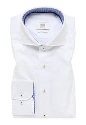 Eterna Langarmhemd SLIM FIT Weiß/Creme/Dunkelblau/Schwarz