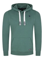 riverso Herren Kapuzenpullover RIVLinus Hoodie Sweatshirt Grün
