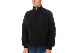 Wrangler Sommerjacke Jacke Harrington Schwarz