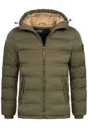 Indicode Winterjacke Nemos Dunkelgrün/Grün/Khaki