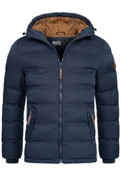 Indicode Winterjacke Nemos Dunkelblau/Hellblau/Blau