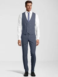 SteffenKlein Anzug Slim-Fit Blau/Grau/Dunkelblau