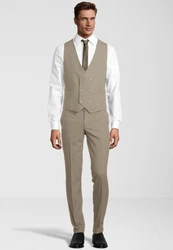 SteffenKlein Anzug Slim-Fit Khaki/Beige/Braun