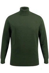 JP1880 Rundhalspullover Rollkragenpullover Dunkelgrün/Grün/Khaki