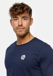 Indicode Langarmshirt INTrense Dunkelblau/Blau/Lila