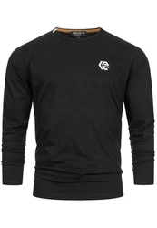 Indicode Langarmshirt INTrense Schwarz/Rot/Hellblau/Dunkelblau/Gelb/Grau/Dunkelrot