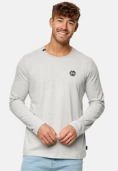Indicode Langarmshirt INTrense Grau/Hellgrau