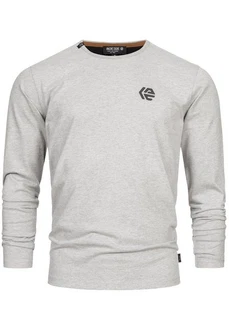 Indicode Langarmshirt INTrense Grau/Hellgrau