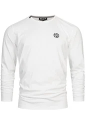 Indicode Langarmshirt INTrense Weiß/Creme