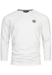 Indicode Langarmshirt INTrense Weiß/Creme